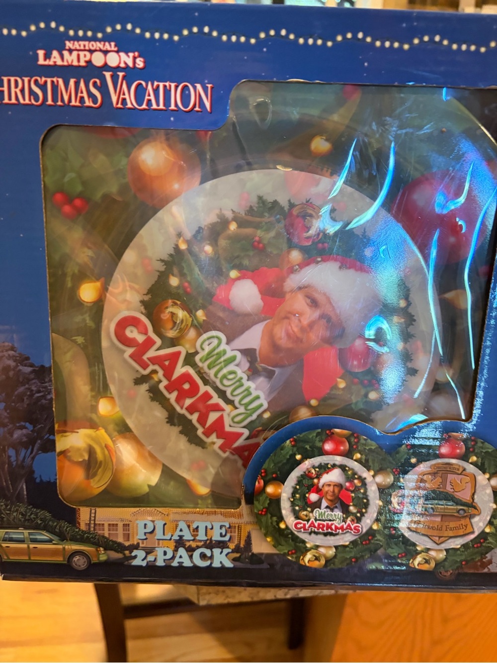 Merry Clarkmas 2 Pack Plate Set Melamine Griswold Christmas Vacation